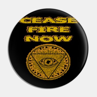 Cease Fire Now - with a Peaceful and Powerful Message to End the World Conflict . Pin