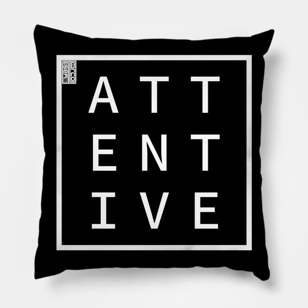 ATTENTIVE Define Me Word Simple Classic Square Box Pillow by porcodiseno