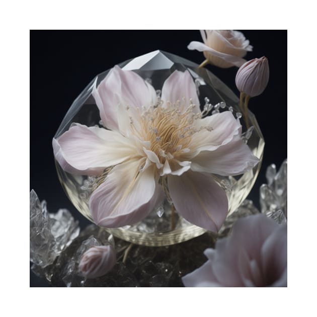 Flower in a crystal by Mughzilla