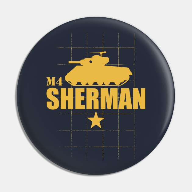 M4 Sherman Tank Pin by TCP