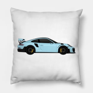 GT2RS Side Light-blue Pillow