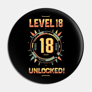 level 18 unlocked Pin