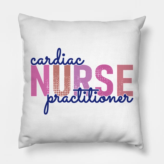 Cardiac Nurse Practitioner Pillow by GR-ART