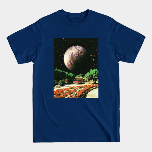 Disover Cottage By Jupiter - Space Collage, Retro Futurism, Sci-Fi - Space Aesthetic - T-Shirt