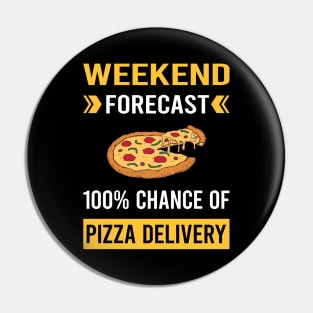 Weekend Forecast Pizza Delivery Pin