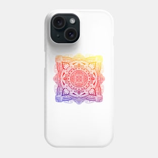 Colorful Gradient Mandala Phone Case