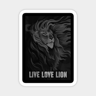 Live Love Lion Magnet