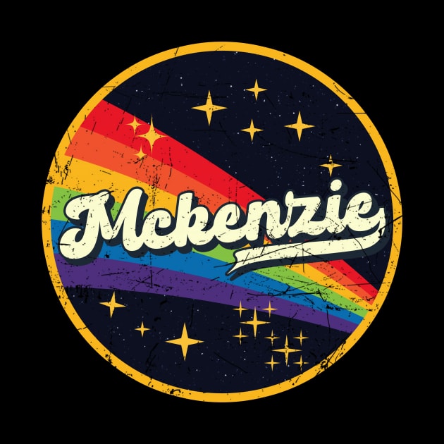 Mckenzie // Rainbow In Space Vintage Grunge-Style by LMW Art