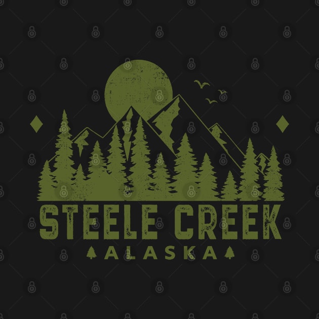 Steele Creek Alaska Mountain Souvenir by HomeSpirit