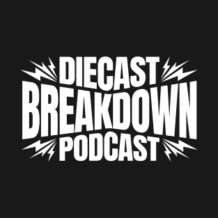 Diecast Breakdown Thunderbolt Design (White on Black) T-Shirt