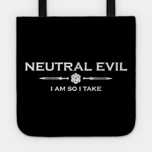 D20 Roleplay Alignment - Neutral Evil Tote