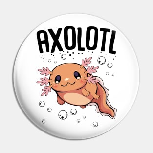 Axolotl Under Water Pin