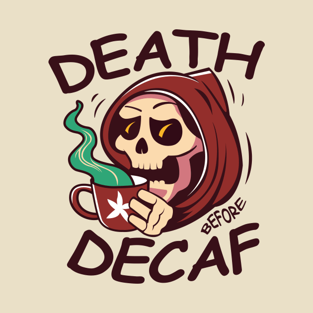 Death before decaf - Grim Reaper by gastaocared