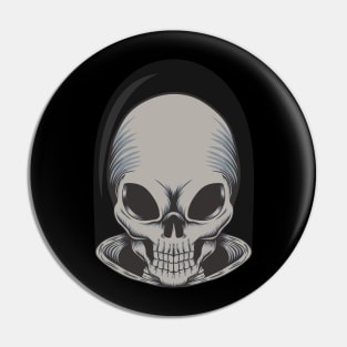 Alien Skull Pin