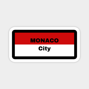 Monaco City - Flag of Monaco Magnet