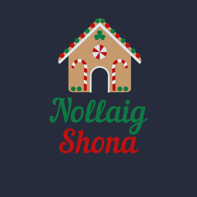 Irish Christmas Gift Nollaig Shona Irish Gaeilge Design by InnerMagic