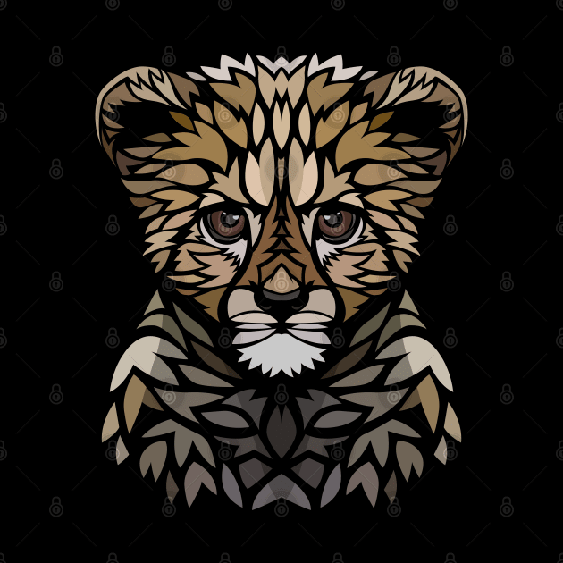 Tribal baby gepard by albertocubatas