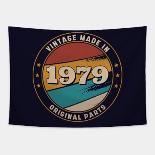 Vintage, Made in 1979 Retro Badge Tapestry