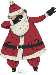 dabbing santa Magnet