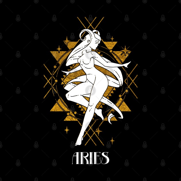 Aries zodiac design by Cherubic