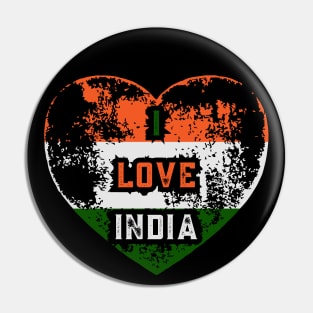 I Love India - India All Together Pin
