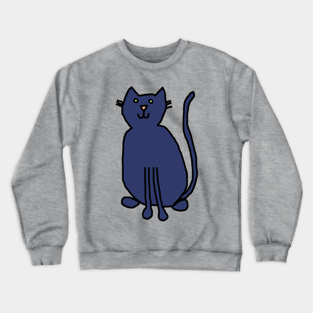 blue cat sweater