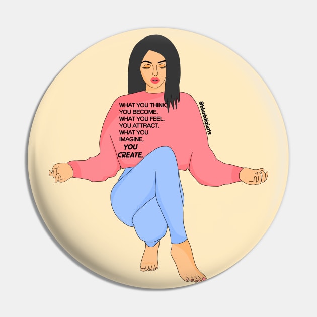 Creation feminist Pin by Bluntdigiarts