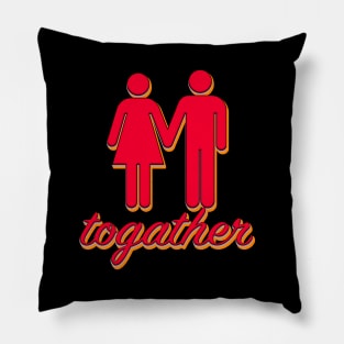 togather lovely t-shirt Pillow