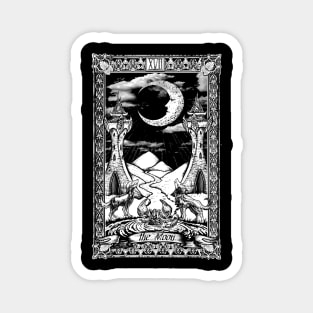 The Moon Tarot Occult Magic Magnet