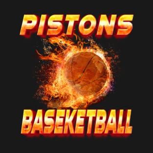 Graphic Sports Teams Name Pistons Personalized Basketball Vintage Styles T-Shirt