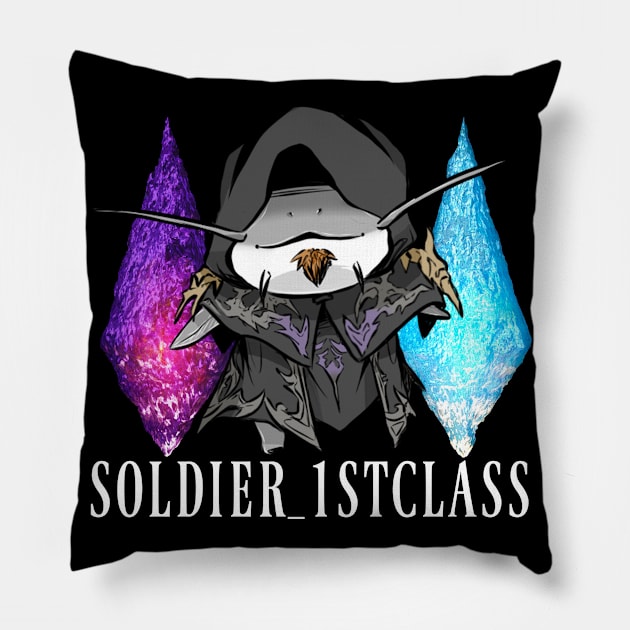 Full Logo, No Glyph, SAM Back Pillow by Soldier_1stClass