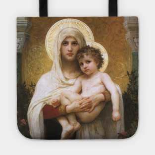Madonna of the Roses by Bouguereau Tote
