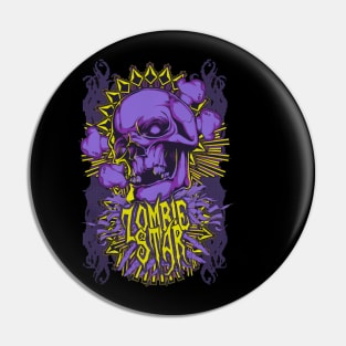 Zombie Star Pin