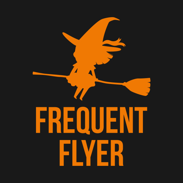 Frequent Flyer Halloween Flying Witch