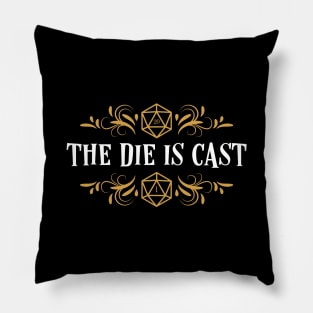 The Die is Cast D20 Julius Caesar Pillow