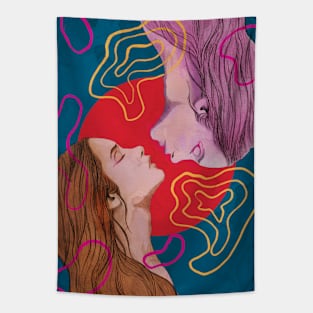 Girl twins Tapestry