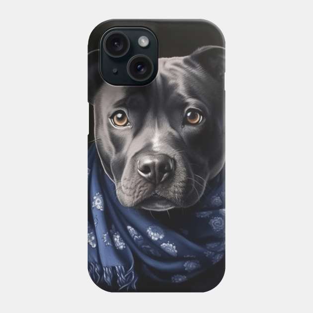 Blue Nose Staffy Phone Case by Enchanted Reverie