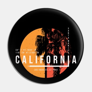 California Lat Long Design Pin