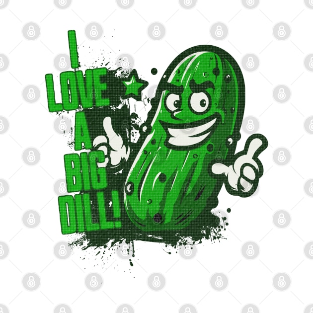 Funny Rude Humor Pickle Lover Lgbt Rainbow Big Dill Pickle by Outrageous Flavors