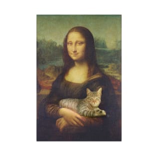 Mona Lisa with a cat T-Shirt