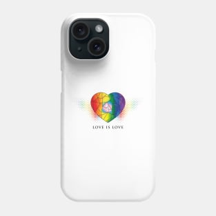 Love is Love Facets of the Heart Phone Case