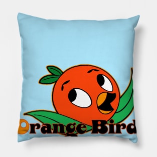 70s Florida Orange Bird Pillow