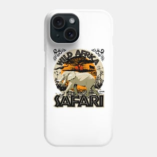 Wild Africa, Safari, elephant Phone Case