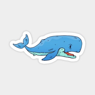 Cute Whale Cartoon Magnet