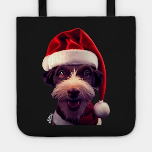 Christmas Funny dog Tote