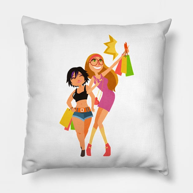 Girl Power Pillow by Kurtssingh