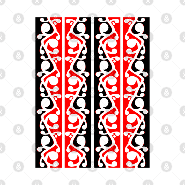 Maori Kowhaiwhai Traditional Pattern by mailboxdisco