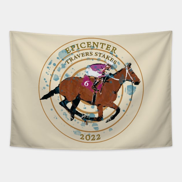 Epicenter Travers Stakes Winner 2022 Tapestry by Ginny Luttrell