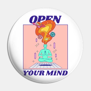 open your mind Pin