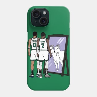 Jayson Tatum and Jaylen Brown Mirror GOATs Phone Case